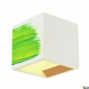 Gipsvägglampa SLV PLASTRA Cube 148018 vit, upp och ned, 11,5 cm, G9 small 1