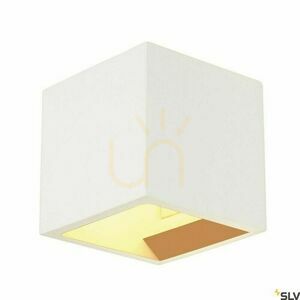 Gipsvägglampa SLV PLASTRA Cube 148018 vit, upp och ned, 11,5 cm, G9 small 0