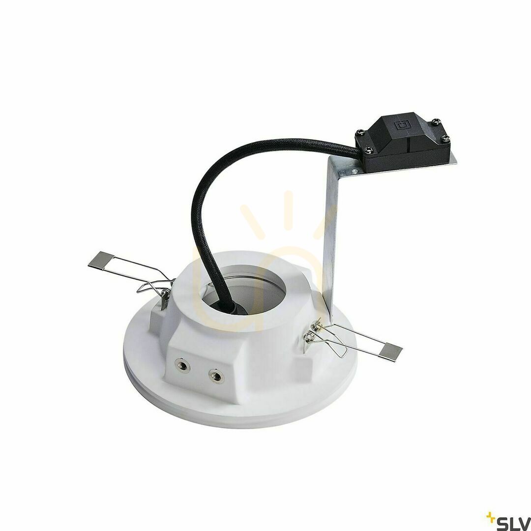 Utsikt Infälld armatur SLV PLASTRA vit gips GU10 13 cm 148070 Infälld armatur SLV PLASTRA vit gips GU10 13 cm 148070
