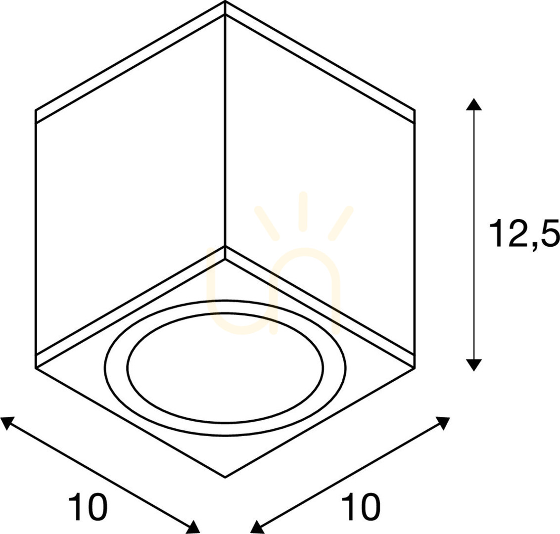 Utsikt Taklampa utomhus SLV ENOLA Square M antracit 11W CCT IP65 1003421 Taklampa utomhus SLV ENOLA Square M antracit 11W CCT IP65 1003421