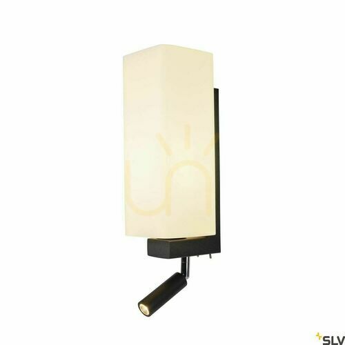 Kontrollera Vägglampa SLV QUADRASS Spot svart glas/stål LED 3000K 1003428