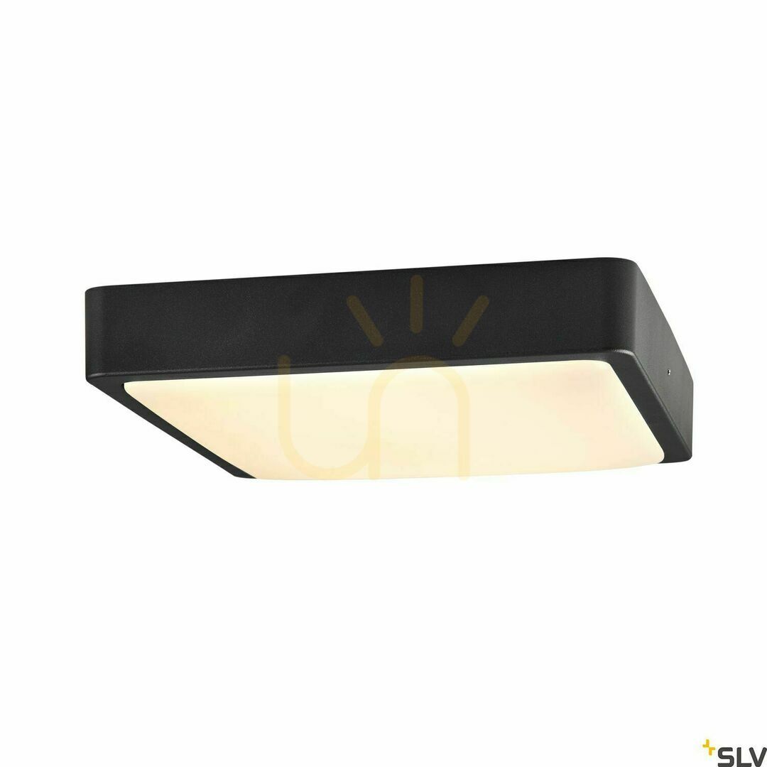 Förhandsvisning Utomhusvägglampa SLV AINOS Square antracit 18W IP65 LED 1003452 Utomhusvägglampa SLV AINOS Square antracit 18W IP65 LED 1003452