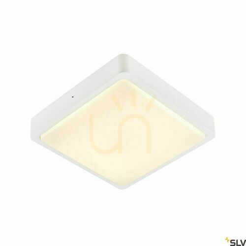 Kontrollera Utomhusvägglampa SLV AINOS Square vit 17W IP65 3000/4000K 1003449