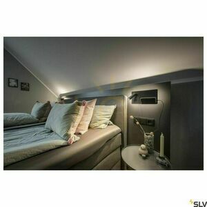 Vägglampa SLV SOMNILA svart 15W 3000K USB 1003456 small 3