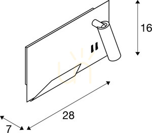 Vägglampa SLV SOMNILA svart 15W 3000K USB 1003456 small 6