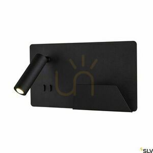 Vägglampa SLV SOMNILA svart 15W 3000K USB 1003456 small 0