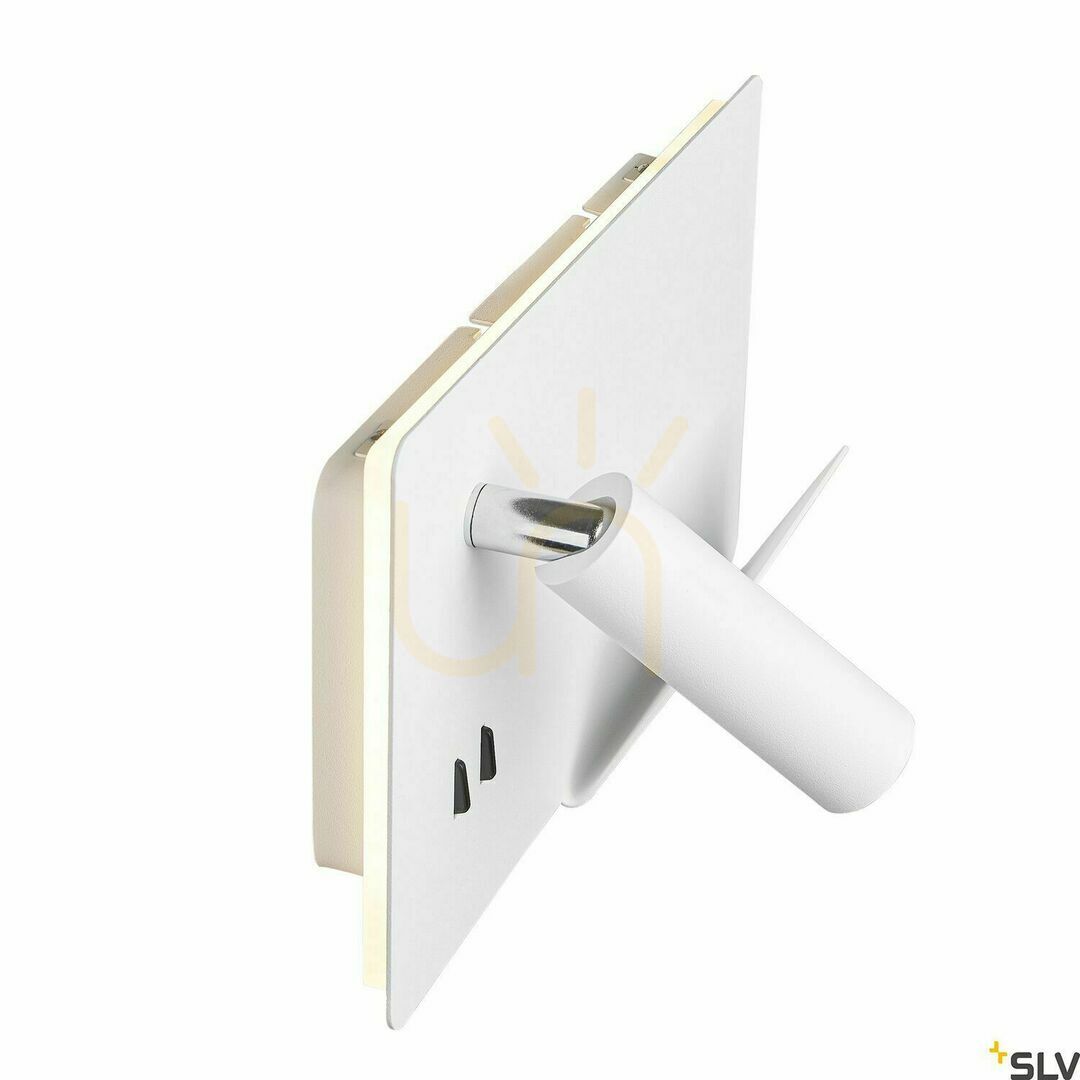 Förhandsvisning Vägglampa SLV SOMNILA vit LED 15W 3000K USB 1003458 Vägglampa SLV SOMNILA vit LED 15W 3000K USB 1003458