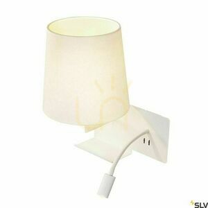 SLV SOMNILA FLEX vägglampa, vänster, vit, LED 3000 K med USB, 1003459 small 2