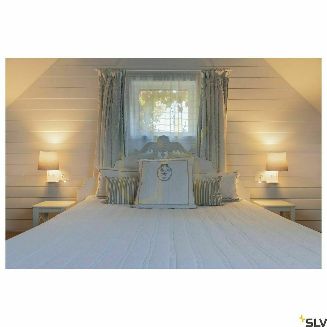 Visa Vägglampa SLV SOMNILA Flex vit aluminium 3000K 1003460 Vägglampa SLV SOMNILA Flex vit aluminium 3000K 1003460