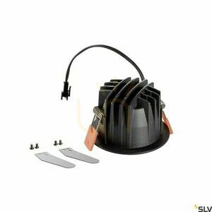 Infälld armatur SLV NUMINOS DL S svart/krom 3000K 8,6W 1003795 small 1