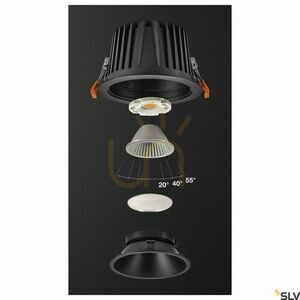 Infälld armatur SLV NUMINOS DL XL svart 3000K 37,4W 3300lm 1004012 1 Infälld armatur SLV NUMINOS DL XL svart 3000K 37,4W 3300lm 1004012 small 1