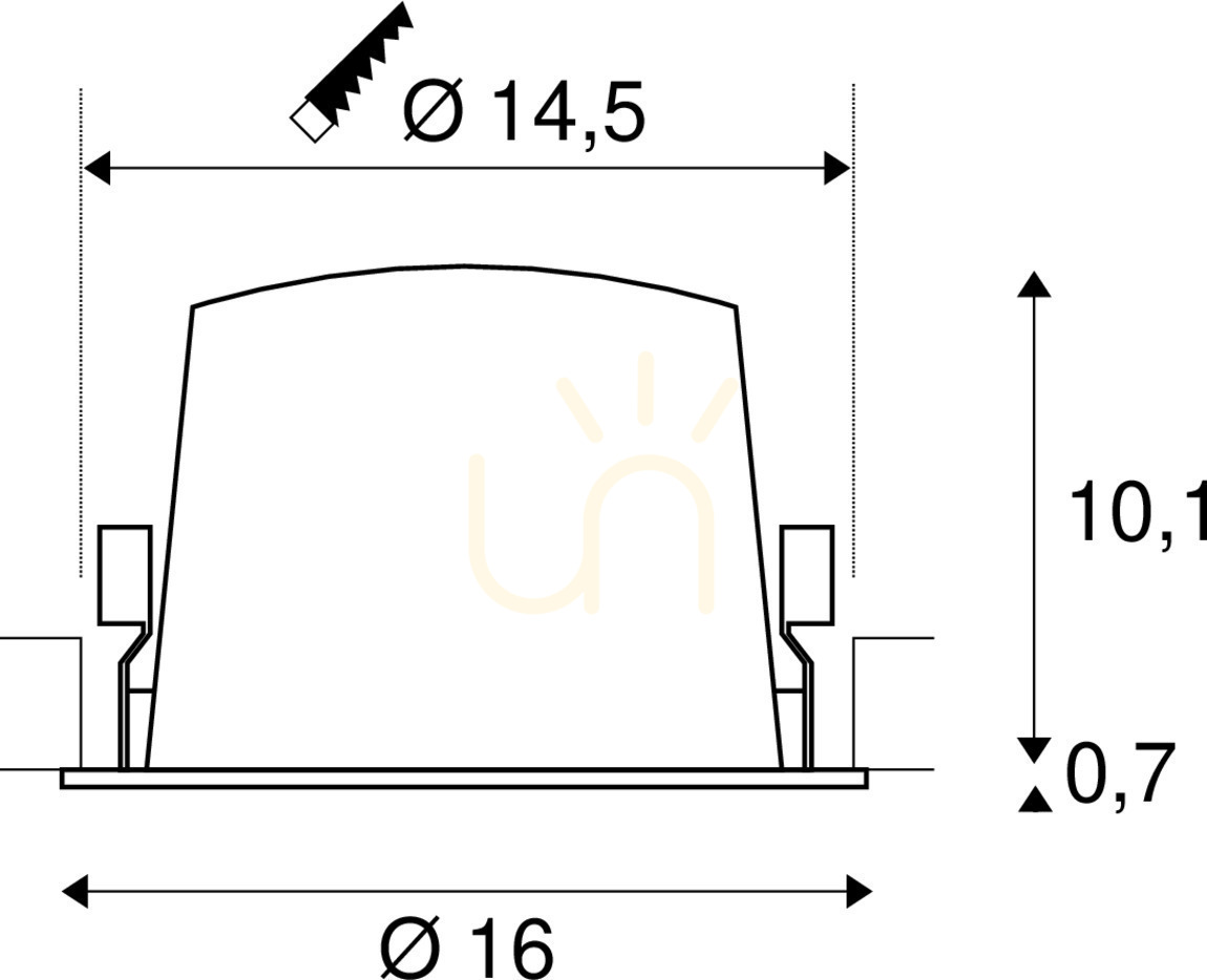 Förhandsvisning Infälld armatur SLV NUMINOS DL XL svart 4000K 37,4W 1004033 Infälld armatur SLV NUMINOS DL XL svart 4000K 37,4W 1004033