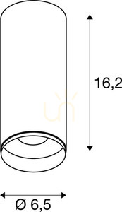 Taklampa SLV NUMINOS CL PHASE S svart 2700K 985 lm 1004123 small 3
