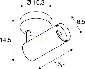 Taklampa SLV NUMINOS Spot DALI S vit/svart 4000K 10,42W 1004408 3 Taklampa SLV NUMINOS Spot DALI S vit/svart 4000K 10,42W 1004408 small 3
