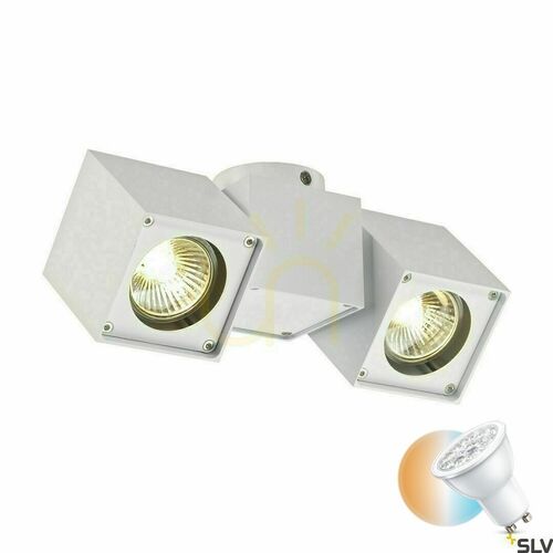 Kontrollera Inbyggd armatur SLV ALTRA DICE vit GU10 2-ljus 151531