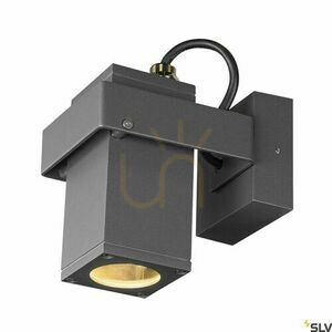 Utomhusvägglampa SLV THEO BRACKET antracit/transparent IP65 7W 1004653 small 5
