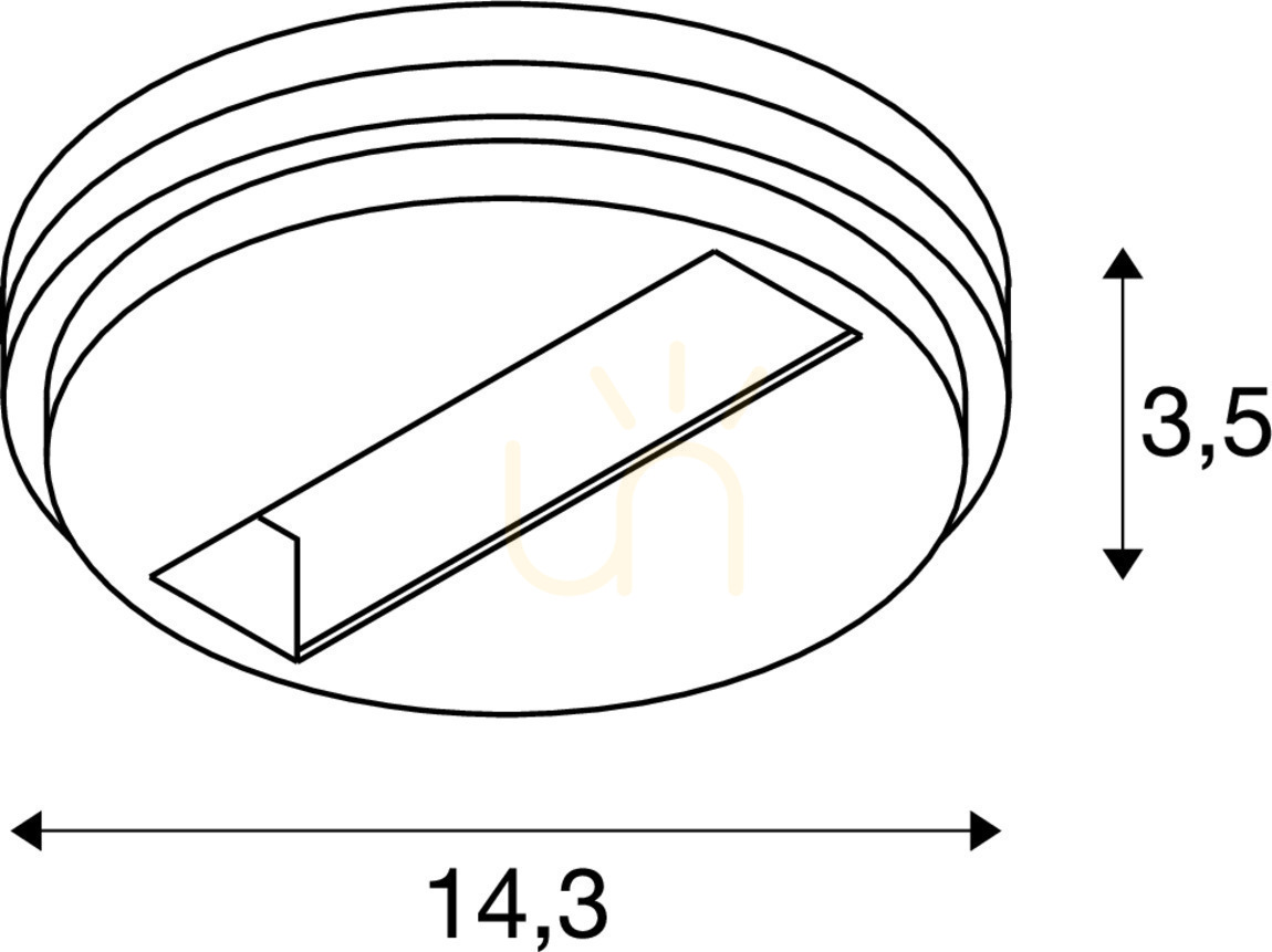 Display Spotlightuttag SLV S-TRACK SYSTEM 3~ DALI vit 1004685 Spotlightuttag SLV S-TRACK SYSTEM 3~ DALI vit 1004685
