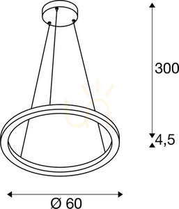 Pendant Light SLV ONE 60 PD DALI white 25W 3000/4000K 1004762 4 Pendant Light SLV ONE 60 PD DALI white 25W 3000/4000K 1004762 small 4