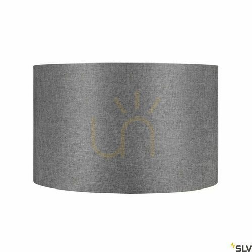 Kontrollera Textil lampskärm SLV FENDA grå, Ø 45,5 cm, 1004775