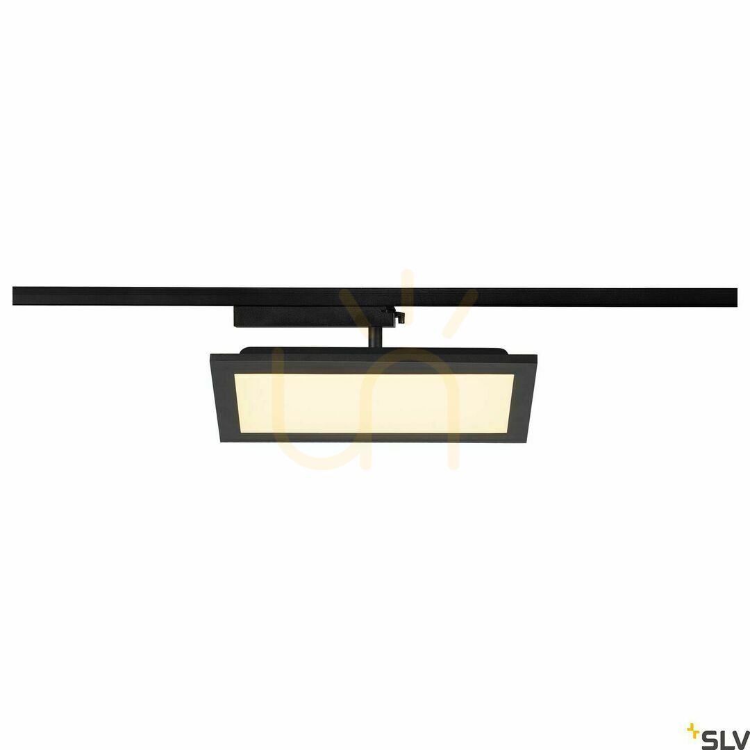Utsikt Spårljus SLV PANEL svart 18W 3000K 1800lm 150x300 mm 1004933 Spårljus SLV PANEL svart 18W 3000K 1800lm 150x300 mm 1004933