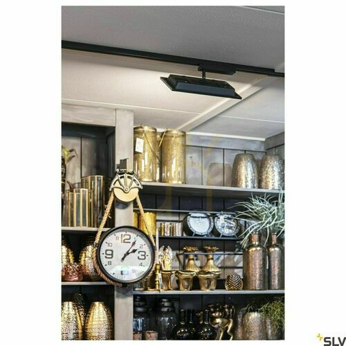 Kontrollera Spårljus för enfasskena SLV PANEL Track 30x15 cm svart LED 18W 3000K 1004933