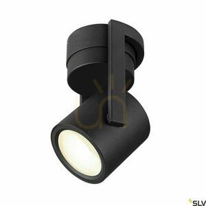 Utanpåliggande lampa SLV OCULUS svart/transparent 11W dim-to-warm 1004664 small 0