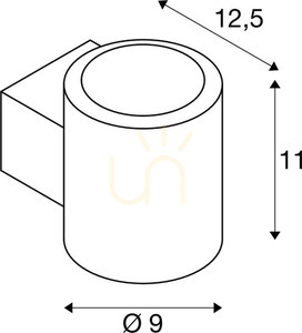 Vägglampa SLV OCULUS Up/Down svart 15W dim-to-warm 1004670 small 6