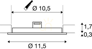 Infälld armatur SLV SENSER 12 DL vit 6W 4000K 470lm 1004694 2 Infälld armatur SLV SENSER 12 DL vit 6W 4000K 470lm 1004694 small 2