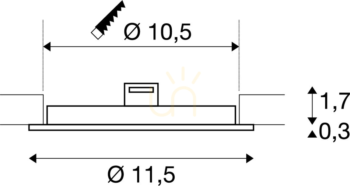 Förhandsvisning Infälld armatur SLV SENSER 12 DL vit 6W 4000K 470lm 1004694 Infälld armatur SLV SENSER 12 DL vit 6W 4000K 470lm 1004694
