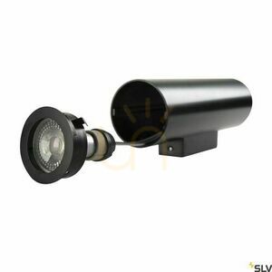 Utanpåliggande vägglampa SLV ENOLA_B svart GU10 50W 151800 small 1