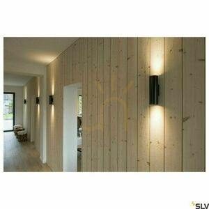 Utanpåliggande vägglampa SLV ENOLA_B svart GU10 50W 151800 small 3