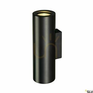 Utanpåliggande vägglampa SLV ENOLA_B svart GU10 50W 151800 small 7