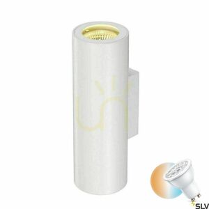 Utanpåliggande vägglampa SLV ENOLA_B vit GU10 50W 151801 small 0