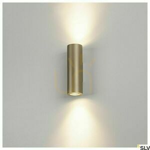 Vägglampa SLV ENOLA_B guld GU10 50W upp/ned aluminium 151803 small 3