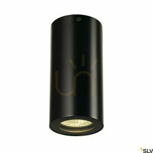 Taklampa SLV ENOLA_B CL-1 svart aluminium GU10 35W 151810 small 0