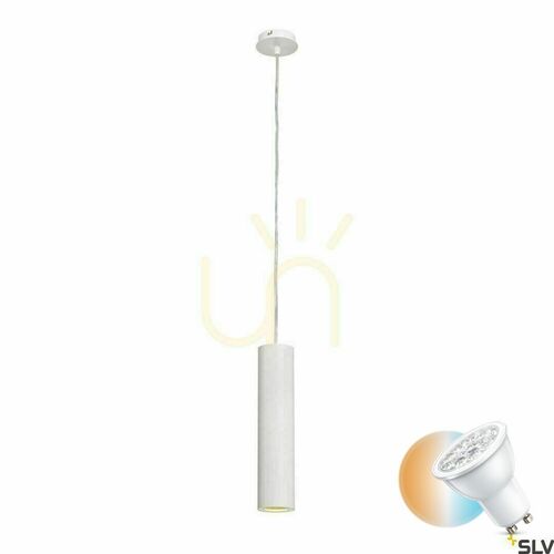 Kontrollera Pendant Light SLV ENOLA_B PD-1 White Aluminum GU10 50W 151851