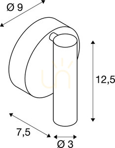 Utanpåliggande lampa SLV KARPO vit LED 9,3W 3000K 680lm 152331 2 Utanpåliggande lampa SLV KARPO vit LED 9,3W 3000K 680lm 152331 small 2