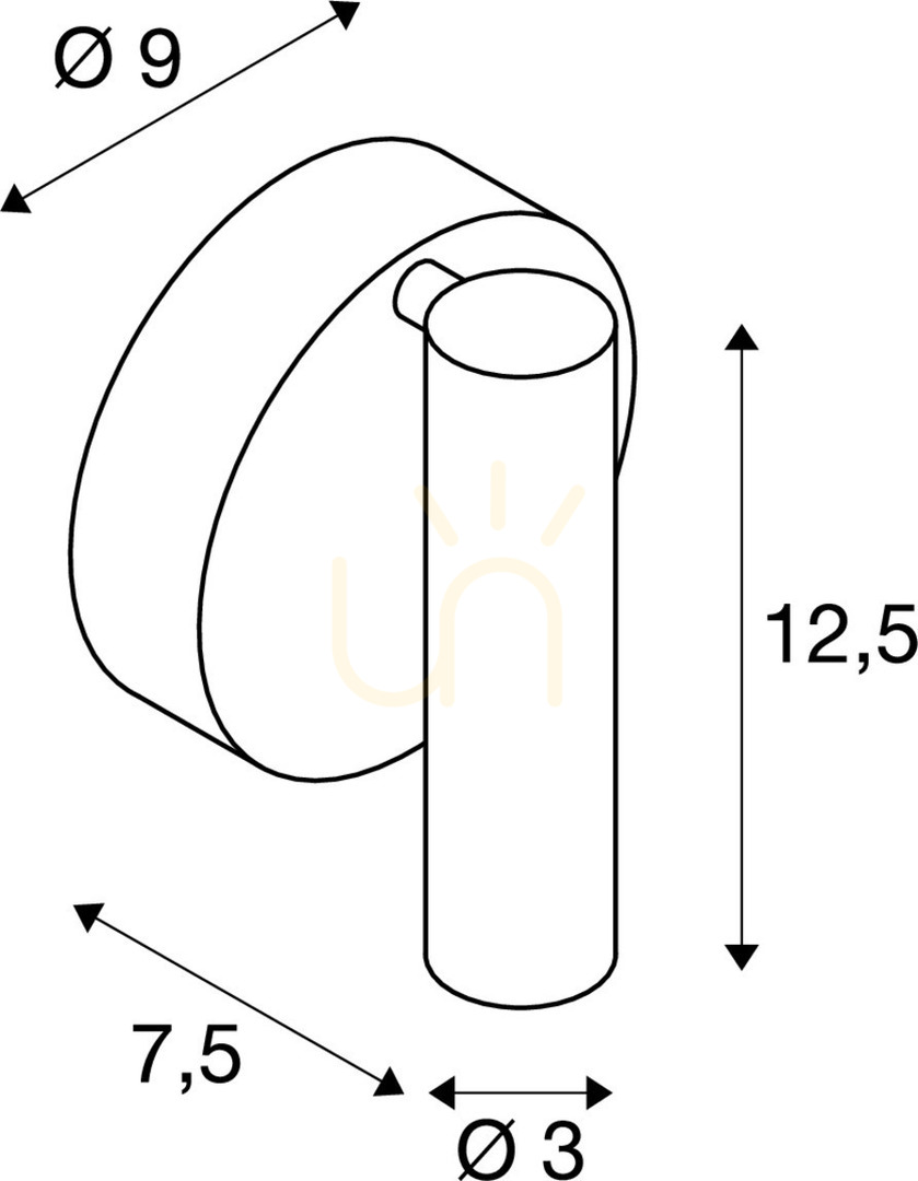 Förhandsvisning Utanpåliggande lampa SLV KARPO vit LED 9,3W 3000K 680lm 152331 Utanpåliggande lampa SLV KARPO vit LED 9,3W 3000K 680lm 152331