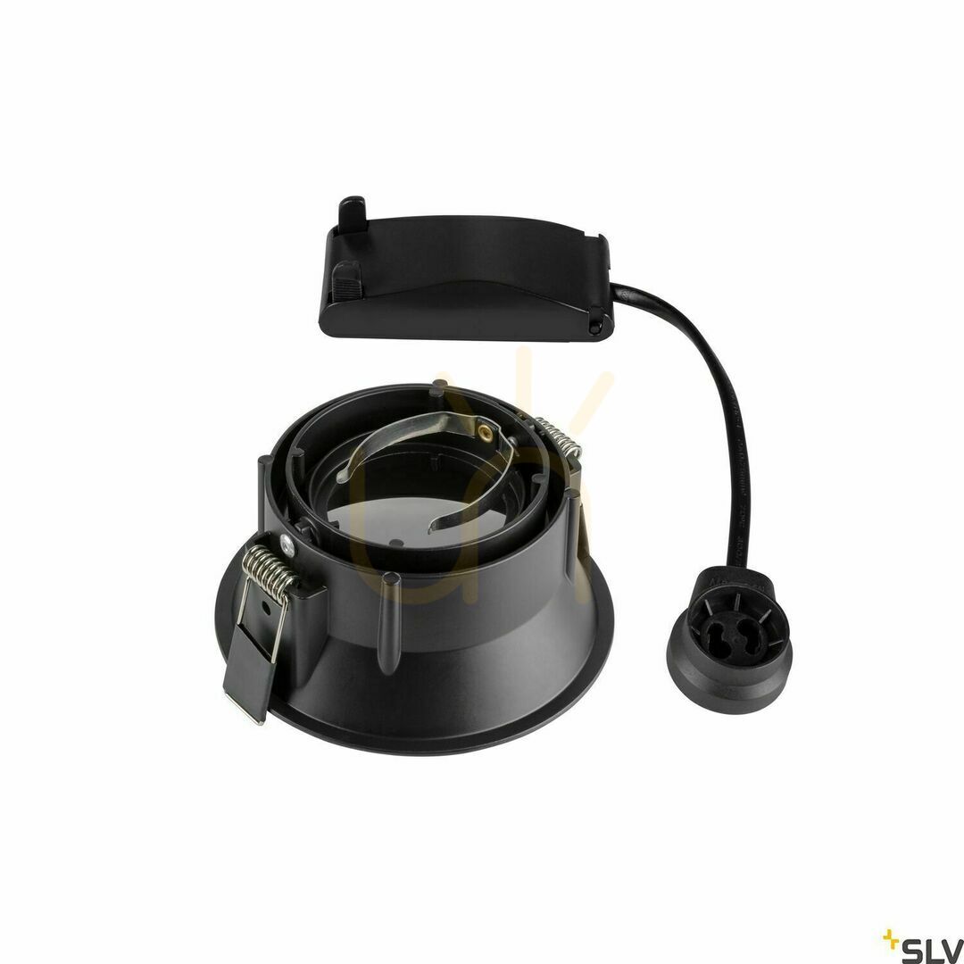 Utsikt Infälld armatur SLV HORN-T svart aluminium 25W 230V 113140 Infälld armatur SLV HORN-T svart aluminium 25W 230V 113140