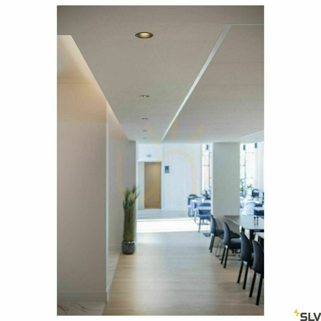 Display Infälld armatur SLV HORN-T svart aluminium 25W 230V 113140 Infälld armatur SLV HORN-T svart aluminium 25W 230V 113140