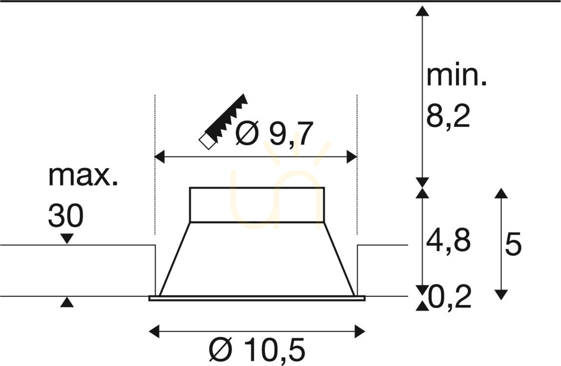 Kontrollera Infälld armatur SLV HORN-T svart aluminium 25W 230V 113140 Infälld armatur SLV HORN-T svart aluminium 25W 230V 113140