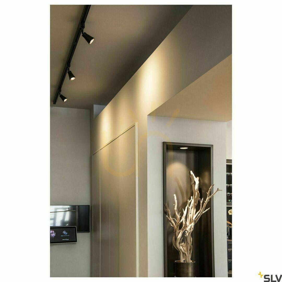 Display Spårljus SLV AVO svart GU10 50W 3-fas 152640 Spårljus SLV AVO svart GU10 50W 3-fas 152640