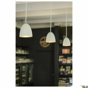 Pendellampa för strömskena SLV PARA CONE 14 vit GU10 35W 3-fas 153141 small 1