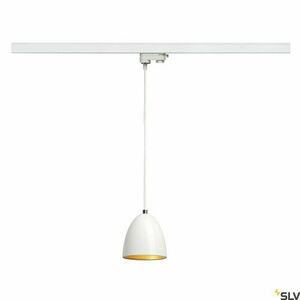 Pendellampa för strömskena SLV PARA CONE 14 vit GU10 35W 3-fas 153141 small 4