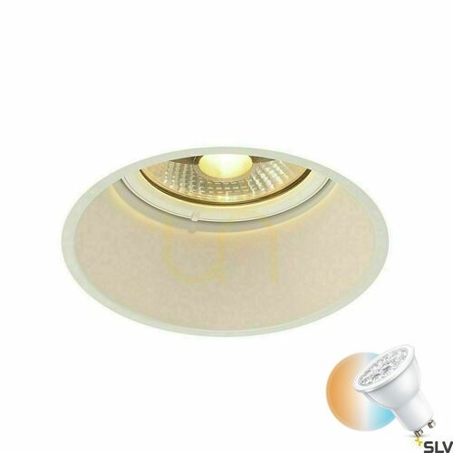 Kontrollera Infälld armatur SLV HORN-T vit stål 75W 230V 113171