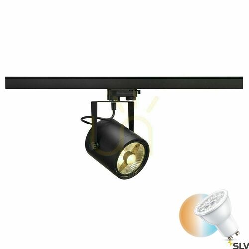 Kontrollera Spårljus SLV EURO SPOT svart 3-fas GU10 aluminium 153420
