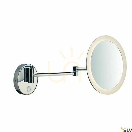 Kontrollera Vägglampa SLV Maganda WL krom/vit IP44 CCT 4,8W 1004971