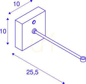 Väggfäste SLV FITU CRANE BASE svart stål 1004682 small 6