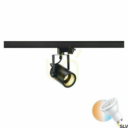 Kontrollera Spårljus SLV EURO SPOT svart GU10 25W 3-fas 153850