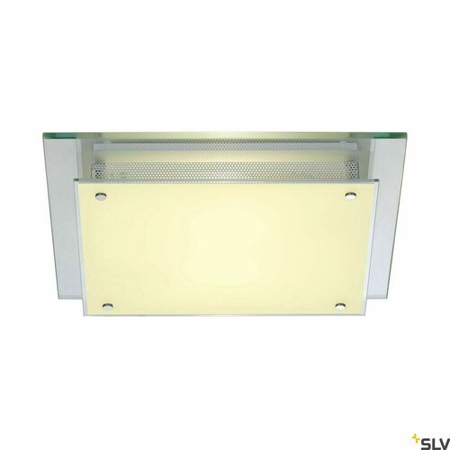 Kontrollera SLV GLASSA utanpåliggande plafond fyrkantig 39×39 cm frostat glas 2×E27 155180